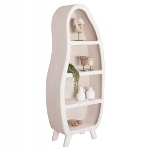 ΡΑΦΙΕΡΑ ΣΕΙΡΑ SANTORINI MDF ΣΕ ΥΠΟΛΕΥΚΟ ΧΡΩΜΑ 80x38x196Υεκ.