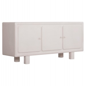 ΜΠΟΥΦΕΣ ΣΕΙΡΑ SANTORINI MDF ΣΕ ΥΠΟΛΕΥΚΟ ΧΡΩΜΑ-3 ΠΟΡΤΕΣ 140x38x64Υεκ.