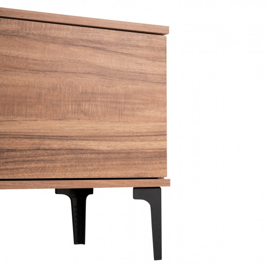 ΕΠΙΠΛΟ ΤΗΛΕΟΡΑΣΗΣ ΣΕΙΡΑ HARRY ΜΕΛΑΜΙΝΗ ΦΥΣΙΚΟ ΞΥΛΟΥ-ΜΑΥΡΟ 200x40x47,5Υεκ.