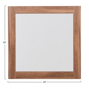 ΚΑΘΡΕΠΤΗΣ TOIXOY ΤΕΤΡΑΓΩΝΟΣ ΣΕΙΡΑ HARRY ΜΕΛΑΜΙΝΗ ΦΥΣΙΚΟ ΞΥΛΟΥ 87x2(πάχος)x87εκ.