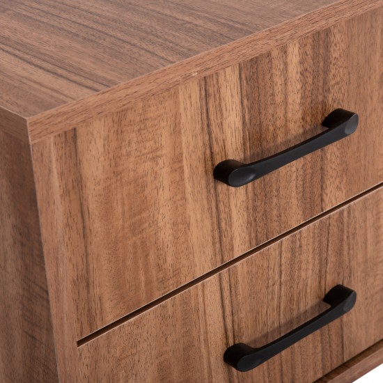 ΚΟΜΟΔΙΝΟ ΣΕΙΡΑ HARRY ΜΕΛΑΜΙΝΗ ΦΥΣΙΚΟ ΞΥΛΟΥ-ΜΑΥΡΟ 55x43x48Υεκ.