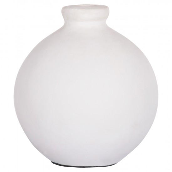 ΔΙΑΚΟΣΜΗΤΙΚΟ ΒΑΖΟ ΣΕΙΡΑ CLAYVON ΤΕΡΑΚΟΤΑ ΣΕ ΛΕΥΚΟ 18x18x20Υεκ.