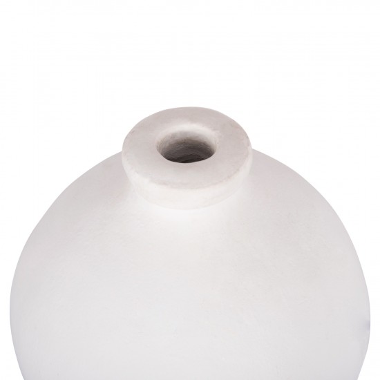 ΔΙΑΚΟΣΜΗΤΙΚΟ ΒΑΖΟ ΣΕΙΡΑ CLAYVON ΤΕΡΑΚΟΤΑ ΣΕ ΛΕΥΚΟ 18x18x20Υεκ.