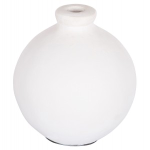 ΔΙΑΚΟΣΜΗΤΙΚΟ ΒΑΖΟ ΣΕΙΡΑ CLAYVON ΤΕΡΑΚΟΤΑ ΣΕ ΛΕΥΚΟ 18x18x20Υεκ.