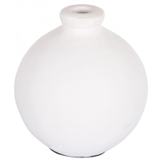 ΔΙΑΚΟΣΜΗΤΙΚΟ ΒΑΖΟ ΣΕΙΡΑ CLAYVON ΤΕΡΑΚΟΤΑ ΣΕ ΛΕΥΚΟ 18x18x20Υεκ.