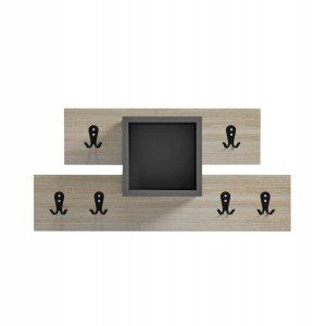 ΚΡΕΜΑΣΤΡΑ ΕΙΣΟΔΟΥ & ΡΑΦΙ SLOT ΜΕΛΑΜΙΝΗ SONAMA-ΓΚΡΙ 69x12x32Υεκ