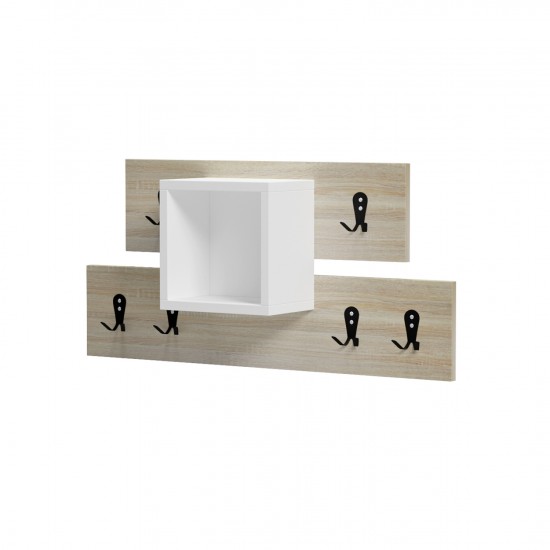 ΚΡΕΜΑΣΤΡΑ ΕΙΣΟΔΟΥ & ΡΑΦΙ SLOT ΜΕΛΑΜΙΝΗ SONAMA-ΛΕΥΚΟ 69x12x32Υεκ