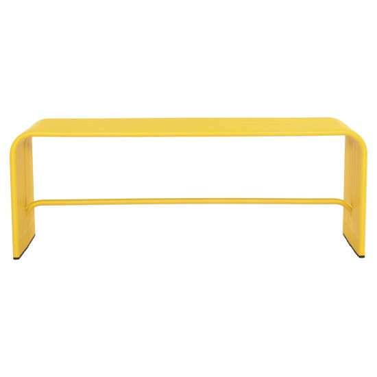 ΠΑΓΚΑΚΙ 2-ΘΕΣΙΟ ΣΕΙΡΑ INTREPID ΑΛΟΥΜΙΝΙΟ ΣΕ ΚΙΤΡΙΝΟ ΧΡΩΜΑ 109,5x37,5x40,5Υεκ.