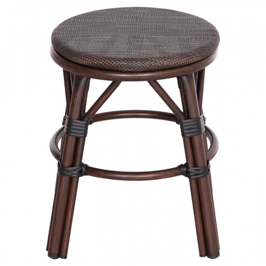 ΣΚΑΜΠΟ ΑΛΟΥΜΙΝΙΟΥ CHINO BAMBOO LOOK ΚΑΦΕ-TEXTILENE ΚΑΦΕ Φ36x46Υεκ.