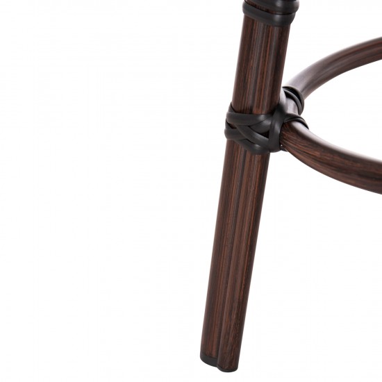 ΣΚΑΜΠΟ ΑΛΟΥΜΙΝΙΟΥ CHINO BAMBOO LOOK ΚΑΦΕ-TEXTILENE ΚΑΦΕ Φ36x46Υεκ.