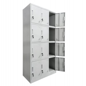 ΦΟΡΙΑΜΟΣ ΜΕΤΑΛΛΙΚΟΣ BEXLEY ΜΕ 12 ΝΤΟΥΛΑΠΑΚΙΑ ΜΕ ΚΛΕΙΔΙ ΓΚΡΙ 90x45x185Υεκ