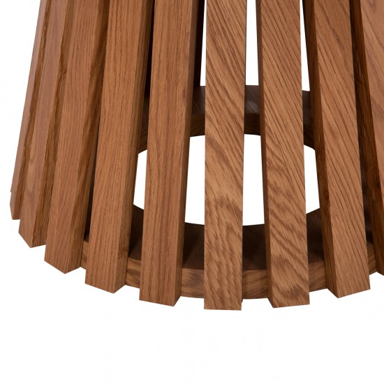 ΣΕΤ 2ΤΜΧ ΤΡΑΠΕΖΙΑ ΣΑΛΟΝΙΟΥ TALBERT MDF ΦΥΣΙΚΟ ΞΥΛΟΥ Φ80εκ & Φ45εκ