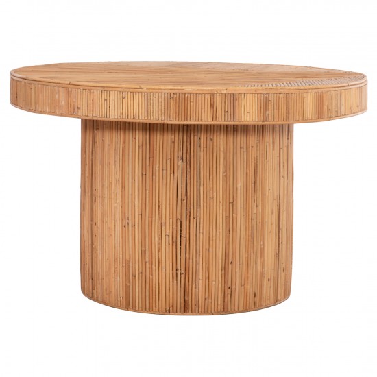 ΤΡΑΠΕΖΙ ΤΡΑΠΕΖΑΡΙΑΣ GATSBY ΦΥΣΙΚΟ RATTAN ΣΕ ΦΥΣΙΚΟ ΧΡΩΜΑ Φ120x76Υεκ.