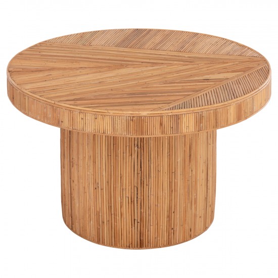 ΤΡΑΠΕΖΙ ΤΡΑΠΕΖΑΡΙΑΣ GATSBY ΦΥΣΙΚΟ RATTAN ΣΕ ΦΥΣΙΚΟ ΧΡΩΜΑ Φ120x76Υεκ.