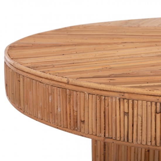 ΤΡΑΠΕΖΙ ΤΡΑΠΕΖΑΡΙΑΣ GATSBY ΦΥΣΙΚΟ RATTAN ΣΕ ΦΥΣΙΚΟ ΧΡΩΜΑ Φ120x76Υεκ.