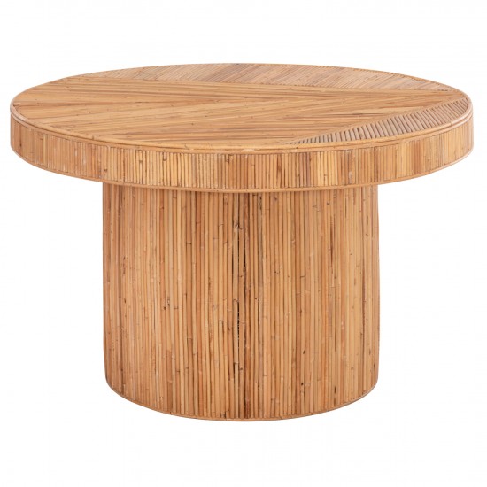 ΤΡΑΠΕΖΙ ΤΡΑΠΕΖΑΡΙΑΣ GATSBY ΦΥΣΙΚΟ RATTAN ΣΕ ΦΥΣΙΚΟ ΧΡΩΜΑ Φ120x76Υεκ.