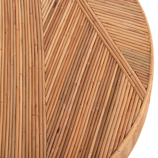 ΤΡΑΠΕΖΙ ΤΡΑΠΕΖΑΡΙΑΣ GATSBY ΦΥΣΙΚΟ RATTAN ΣΕ ΦΥΣΙΚΟ ΧΡΩΜΑ Φ120x76Υεκ.