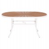 ΤΡΑΠΕΖΙ ΕΞΩΤ.ΧΩΡΟΥ TELAMO ΑΛΟΥΜΙΝΙΟ ΛΕΥΚΟ & POLYWOOD 160X90Χ73.5Υεκ.
