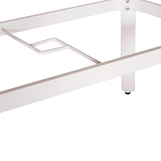 ΤΡΑΠΕΖΙ ΕΞΩΤ.ΧΩΡΟΥ TELAMO ΑΛΟΥΜΙΝΙΟ ΛΕΥΚΟ & POLYWOOD 160X90Χ73.5Υεκ.