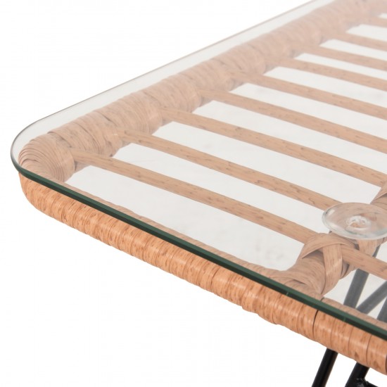 ΣΕΤ ΣΑΛΟΝΙ ΕΞΩΤΕΡΙΚΟΥ ΧΩΡΟΥ 4ΤΜΧ ALLEGRA WICKER-ΜΕΤΑΛΛΟ