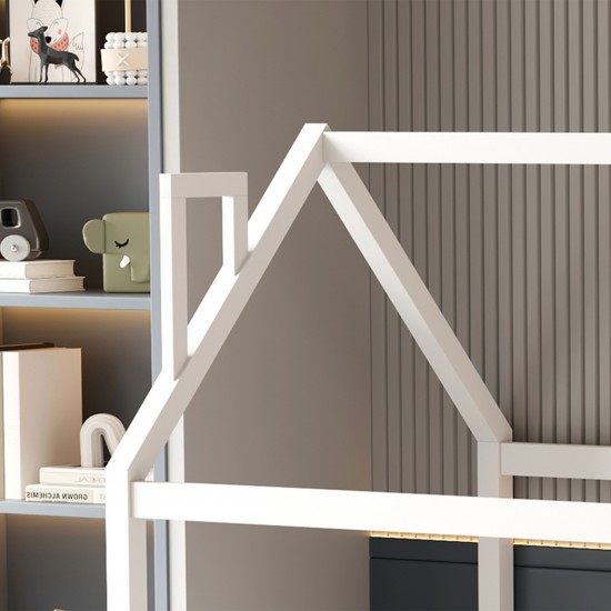 ΚΡΕΒΑΤΙ ΠΑΙΔΙΚΟ ΜΕ ΚΑΓΚΕΛΟ HOUSER τ.MONTESSORI ΞΥΛΟ ΠΕΥΚΟ ΛΕΥΚΟ-190x90εκ