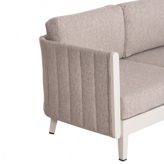 ΣΕΤ ΣΑΛΟΝΙ ΕΞΩΤΕΡΙΚΟΥ ΧΩΡΟΥ 4ΤΜΧ LARRY ΑΛΟΥΜΙΝΙΟ ΣΑΜΠΑΝΙ- P.E.ΥΦΑΣΜΑ