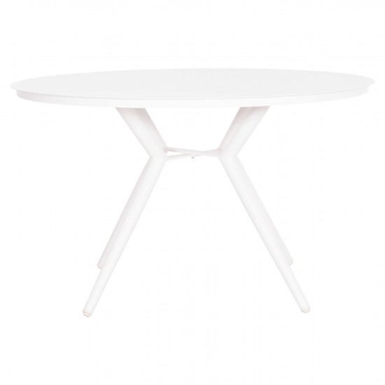 ΤΡΑΠΕΖΙ ΑΛΟΥΜΙΝΙΟΥ ΣΤΡΟΓΓΥΛΟ HIGER Φ126x74Υεκ.