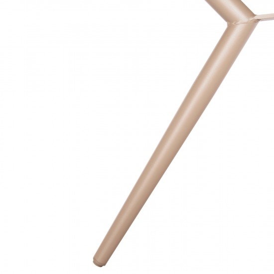 ΤΡΑΠΕΖΙ ΑΛΟΥΜΙΝΙΟΥ ΣΤΡΟΓΓΥΛΟ HIGER ΚΑΠΟΥΤΣΙΝΟ Φ126x74Υεκ.