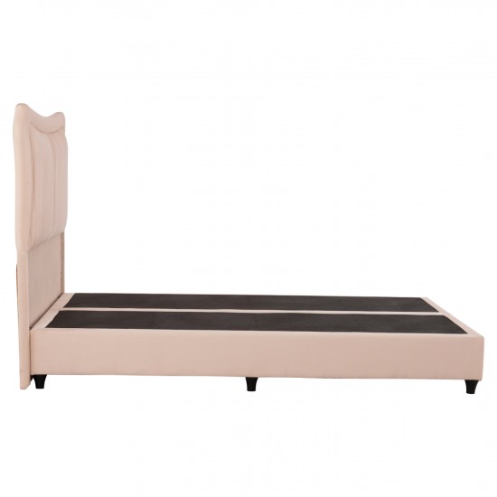 ΚΡEΒΑΤΙ ΔΙΠΛΟ NESTOR ΜΠΕΖ ΒΕΛΟΥΔΟ ΓΙΑ ΣΤΡΩΜΑ 160x200εκ.