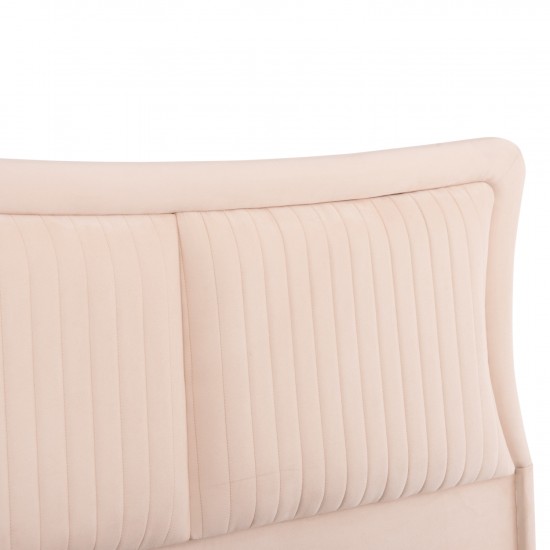 ΚΡEΒΑΤΙ ΔΙΠΛΟ NESTOR ΜΠΕΖ ΒΕΛΟΥΔΟ ΓΙΑ ΣΤΡΩΜΑ 160x200εκ.