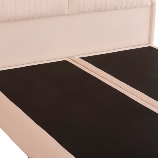 ΚΡEΒΑΤΙ ΔΙΠΛΟ NESTOR ΜΠΕΖ ΒΕΛΟΥΔΟ ΓΙΑ ΣΤΡΩΜΑ 160x200εκ.