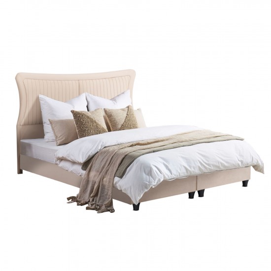 ΚΡEΒΑΤΙ ΔΙΠΛΟ NESTOR ΜΠΕΖ ΒΕΛΟΥΔΟ ΓΙΑ ΣΤΡΩΜΑ 160x200εκ.