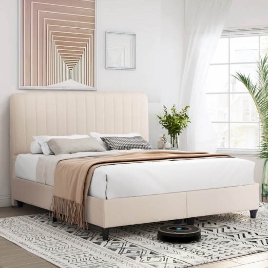 ΚΡEΒΑΤΙ ΔΙΠΛΟ LUTHER ΜΠΕΖ ΥΦΑΣΜΑ ΓΙΑ ΣΤΡΩΜΑ 160x200εκ.