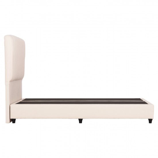 ΚΡEΒΑΤΙ ΔΙΠΛΟ LUTHER ΜΠΕΖ ΥΦΑΣΜΑ ΓΙΑ ΣΤΡΩΜΑ 160x200εκ.