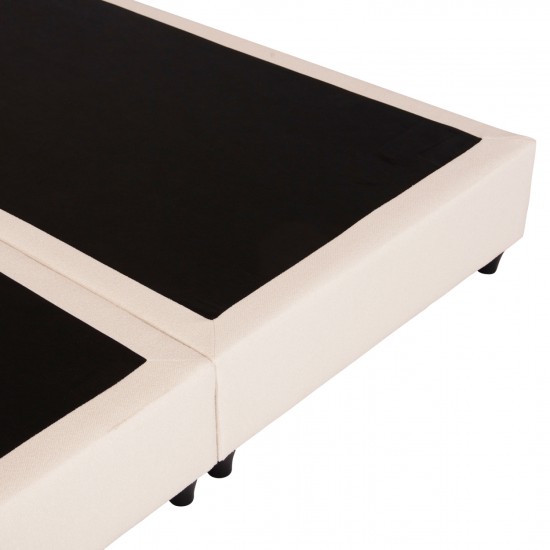 ΚΡEΒΑΤΙ ΔΙΠΛΟ LUTHER ΜΠΕΖ ΥΦΑΣΜΑ ΓΙΑ ΣΤΡΩΜΑ 160x200εκ.