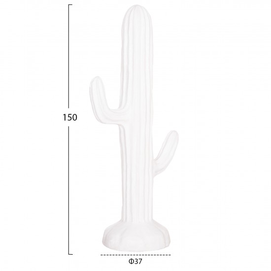 ΔΙΑΚΟΣΜΗΤΙΚΟΣ ΚΑΚΤΟΣ ΔΑΠΕΔΟΥ CACTUS ΓΥΨΟΣ ΣΕ ΛΕΥΚΟ 63x37x150Υεκ.