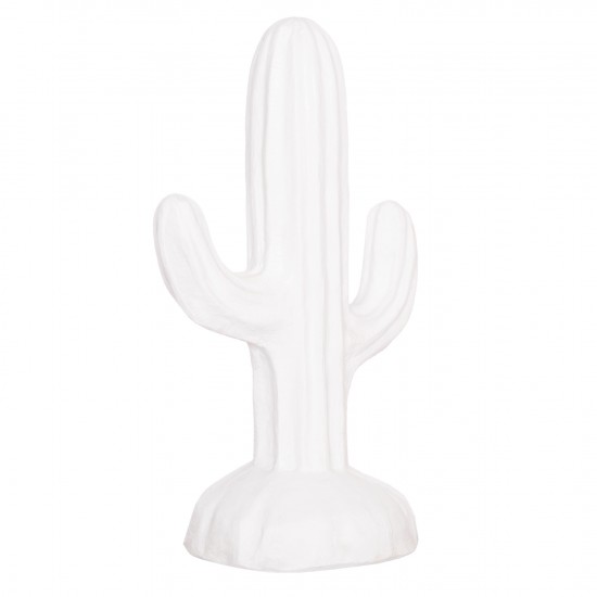 ΔΙΑΚΟΣΜΗΤΙΚΟΣ ΚΑΚΤΟΣ ΔΑΠΕΔΟΥ CACTUS ΓΥΨΟΣ ΣΕ ΛΕΥΚΟ 42x30x74Υεκ