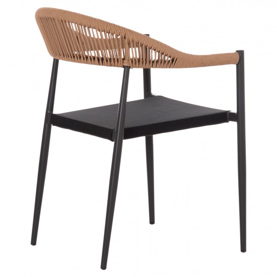 ΠΟΛΥΘΡΟΝΑ BERG ΑΛΟΥΜΙΝΙΟ & TEXTILENE ΣΚΟΥΡΟ ΓΚΡΙ--P.E.TWISTED RATTAN 55x56x79Υεκ