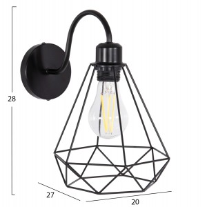 ΑΠΛΙΚΑ ΤΟΙΧΟΥ MILID ΜΕΤΑΛΛΟ ΣΕ ΜΑΥΡΟ 20x27x28Υεκ.