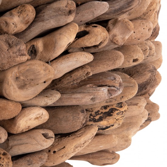 ΤΡΑΠΕΖΙ ΣΑΛΟΝΙΟΥ ΟΒΑΛ SPARROW DRIFTWOOD--ΓΥΑΛΙ 106x55,5x50,5Υεκ.