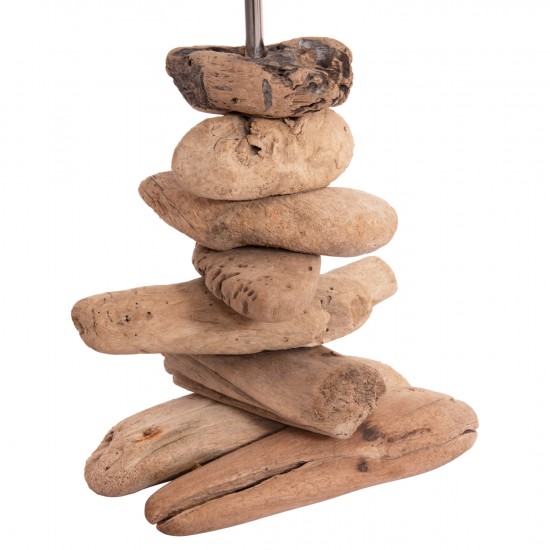 ΕΠΙΤΡΑΠΕΖΙΟ ΦΩΤΙΣΤΙΚΟ TYGO DRIFTWOOD & ΛΕΥΚΟ ΚΑΠΕΛΟ Φ35x57Υεκ.