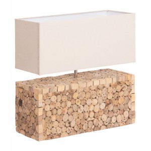 ΕΠΙΤΡΑΠΕΖΙΟ ΦΩΤΙΣΤΙΚΟ TWIGGY DRIFTWOOD & ΛΕΥΚΟ ΚΑΠΕΛΟ 50.5x16x45.5Υεκ.