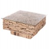 ΤΡΑΠΕΖΙ ΣΑΛΟΝΙΟΥ ΤΕΤΡΑΓΩΝΟ SPARROW DRIFTWOOD--ΓΥΑΛΙ 95x95x51,5Υεκ.