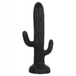ΔΙΑΚΟΣΜΗΤΙΚΟΣ ΚΑΚΤΟΣ ΔΑΠΕΔΟΥ CACTUS ΓΥΨΟΣ ΣΕ ΜΑΥΡΟ 54x34x103Υεκ.