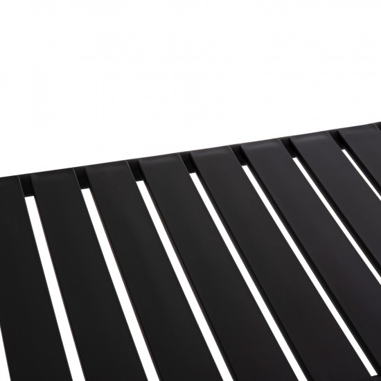 ΤΡΑΠΕΖΙ ΕΞΩΤΕΡΙΚΟΥ ΧΩΡΟΥ ΧΑΜΗΛΟ KORVER ΠΟΛΥΠΡΟΠΥΛΕΝΙΟ ΜΑΥΡΟ 100x60x46Υεκ