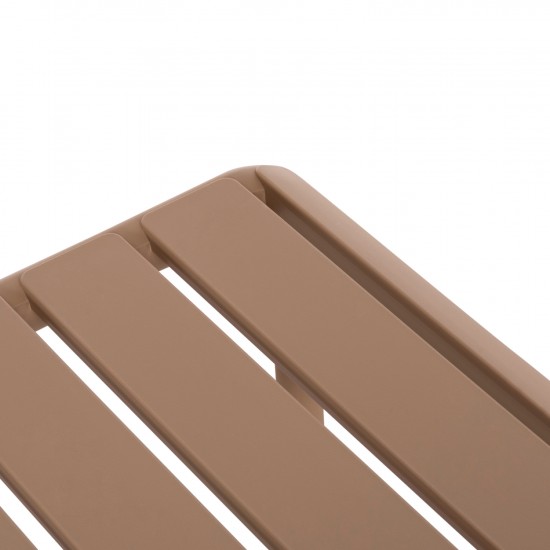 ΤΡΑΠΕΖΙ ΕΞΩΤΕΡΙΚΟΥ ΧΩΡΟΥ ΧΑΜΗΛΟ KORVER ΠΟΛΥΠΡΟΠΥΛΕΝΙΟ ΚΑΠΟΥΤΣΙΝΟ 100x60x46Υεκ