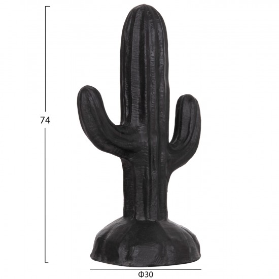ΔΙΑΚΟΣΜΗΤΙΚΟΣ ΚΑΚΤΟΣ ΔΑΠΕΔΟΥ CACTUS HM4386.01S ΓΥΨΟΣ ΣΕ ΜΑΥΡΟ 42x30x74Υεκ.