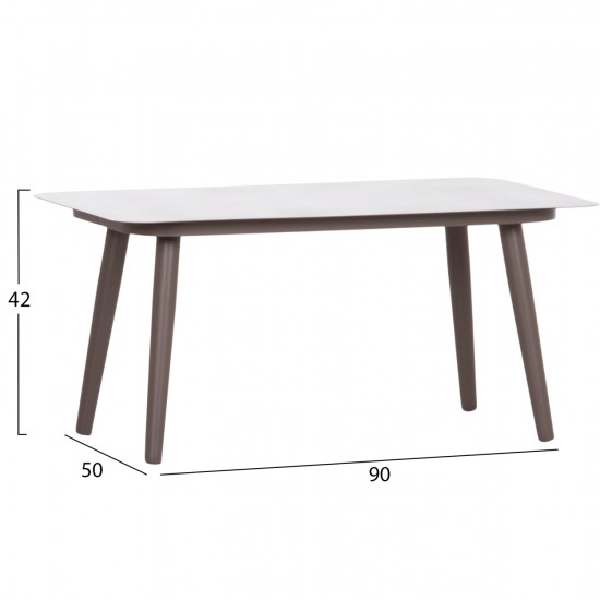 ΣΑΛΟΝΙ ΕΞ.ΧΩΡΟΥ 4ΤΜΧ FREJA ΑΛΟΥΜ.ΚΑΠΟΥΤΣΙΝΟ-PE RATTAN & ΜΑΞΙΛΑΡΙΑ ΜΠΕΖ