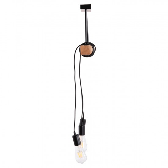 ΦΩΤΙΣΤΙΚΟ ΟΡΟΦΗΣ 3-ΦΩΤΟ VOLKS ΜΕΤΑΛΛΟ-ΞΥΛΟ 49,5x5x134,5Υεκ.