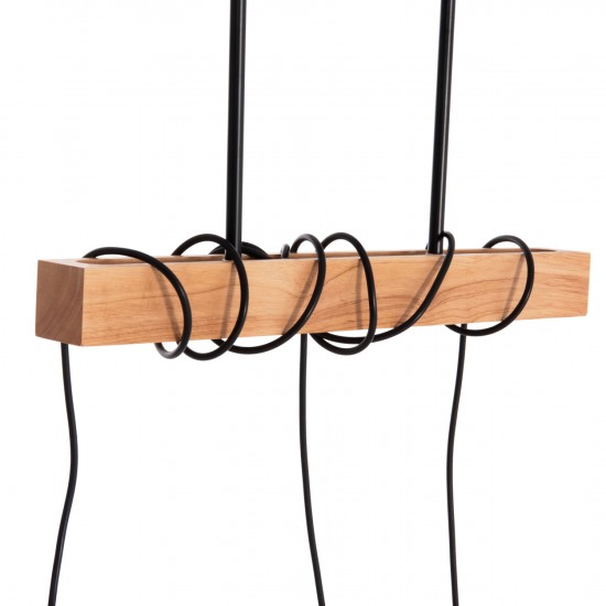 ΦΩΤΙΣΤΙΚΟ ΟΡΟΦΗΣ 3-ΦΩΤΟ VOLKS ΜΕΤΑΛΛΟ-ΞΥΛΟ 49,5x5x134,5Υεκ.